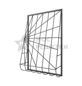 Решетка на окно сварная дутая 2-33